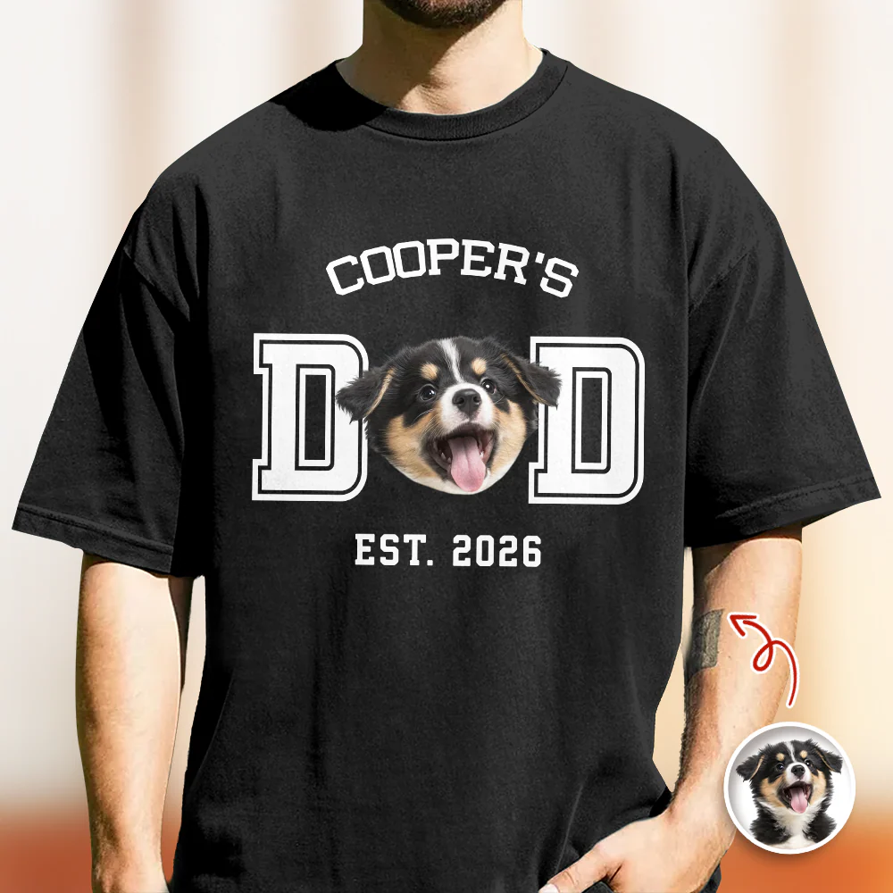 Custom Photo Dog Cat Dad Est Comfort Shirt Gift For Pet Lover HA75 921424 - Image 7