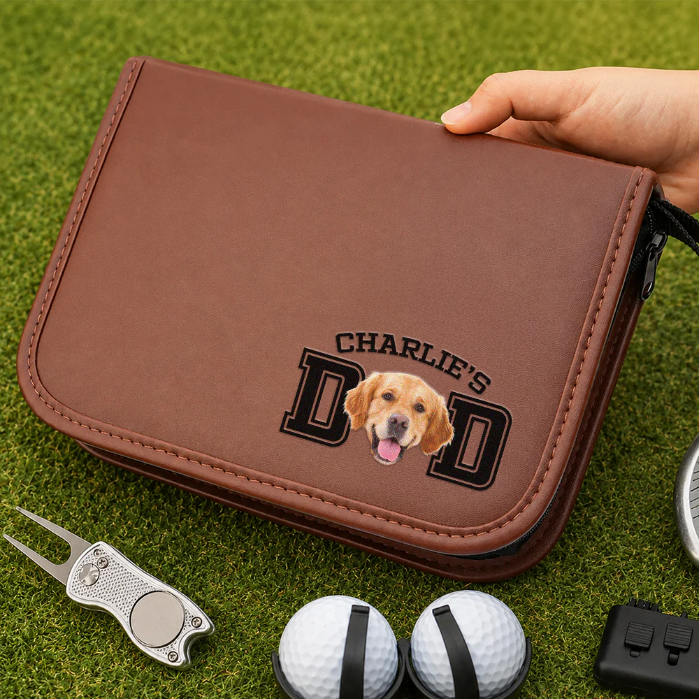 Custom Photo Dog Cat Dad Mom Print Golf Gift Set HA75 921322