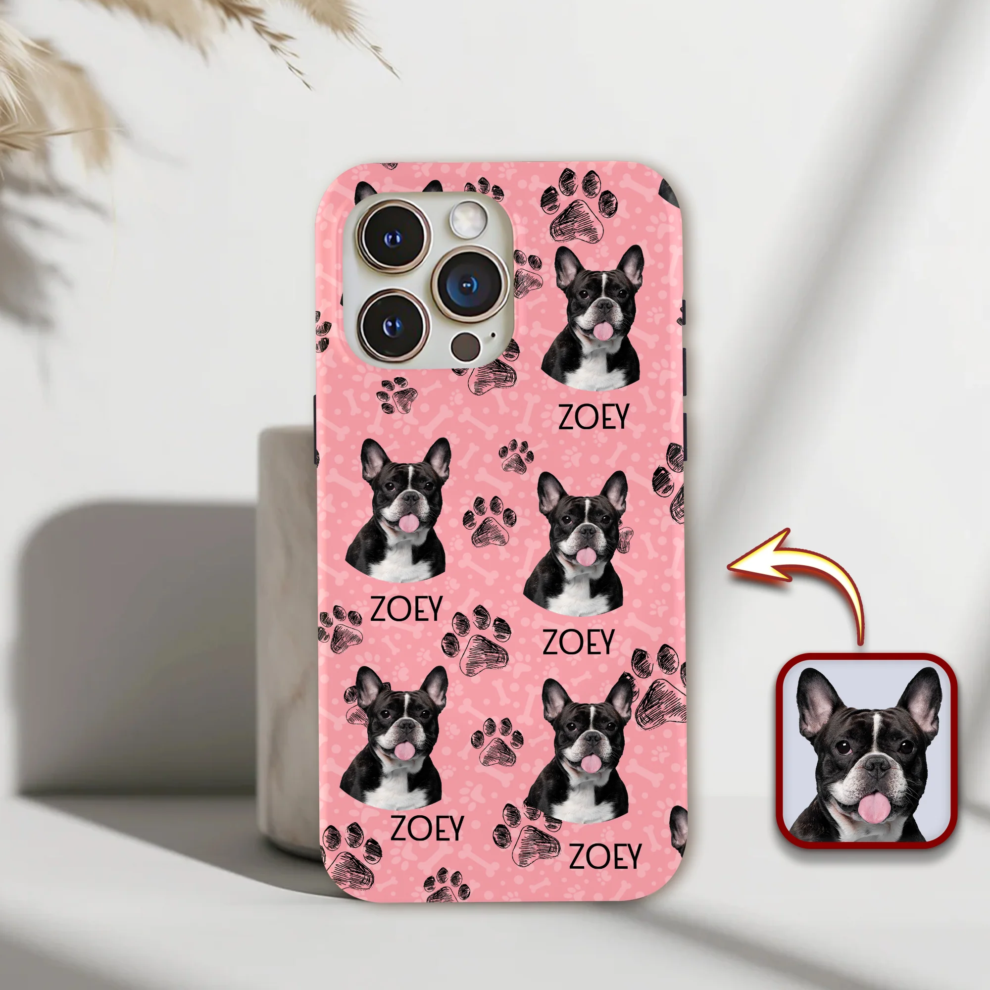 Custom Photo Dog Cat Paw For Dog Cat Lover Phone Case HA75 920240 - Image 2