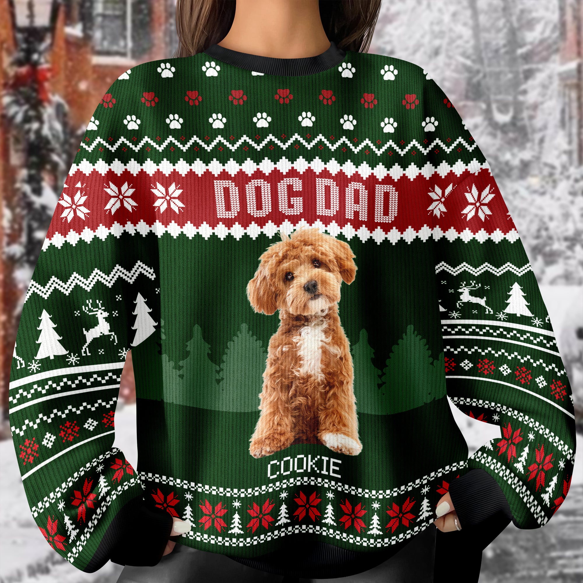 Custom Photo Dog Dad Dog Mom Ugly Sweater HA75 892916 - Image 21