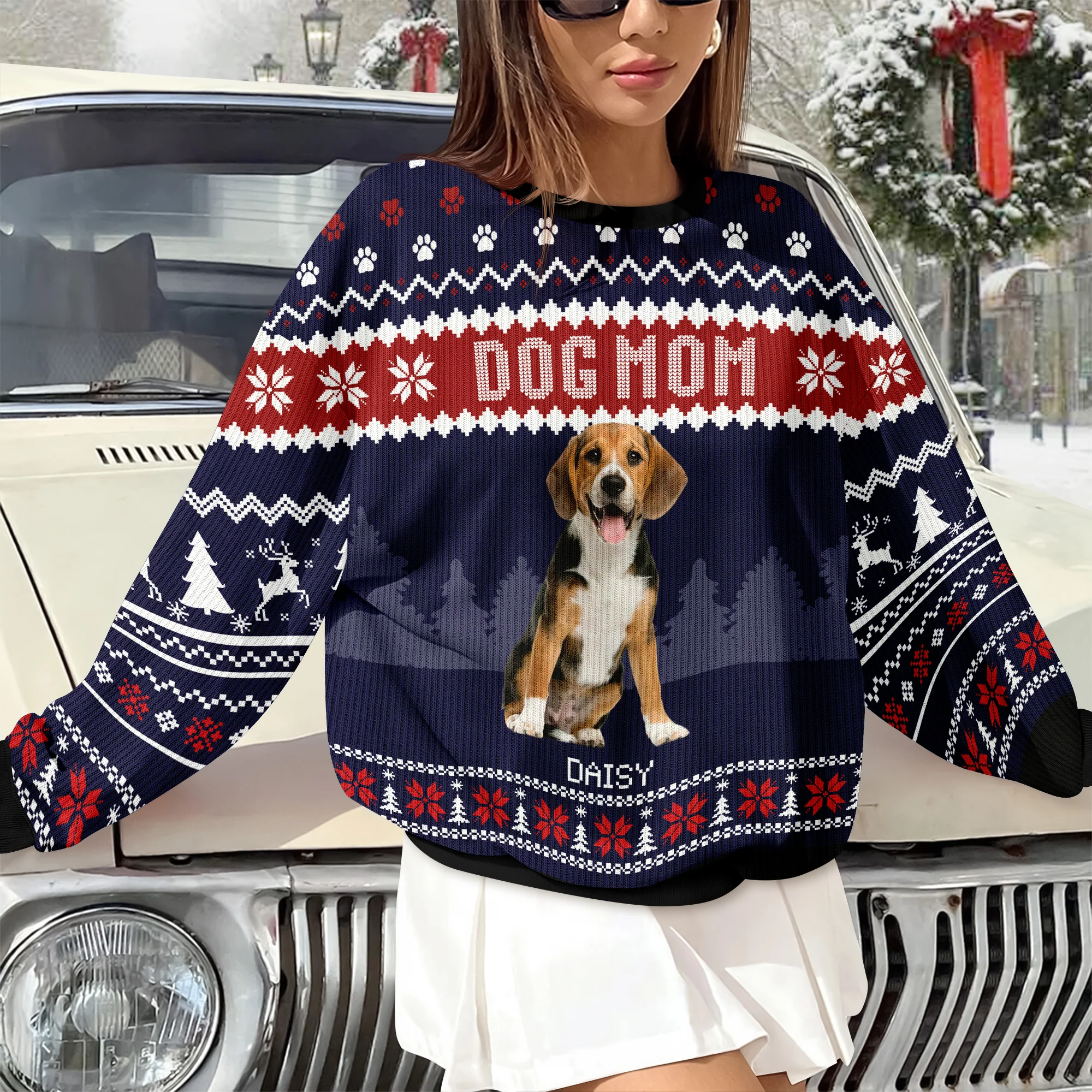 Custom Photo Dog Dad Dog Mom Ugly Sweater HA75 892916 - Image 28