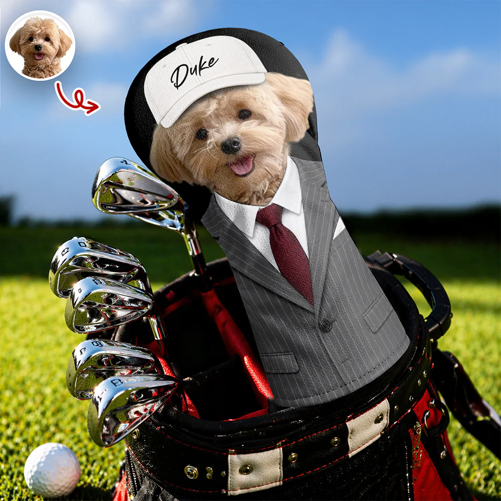Custom Photo Dog in Suit Golf Head Cover Gift For Dog Lovers HA75 921312 - Image 3