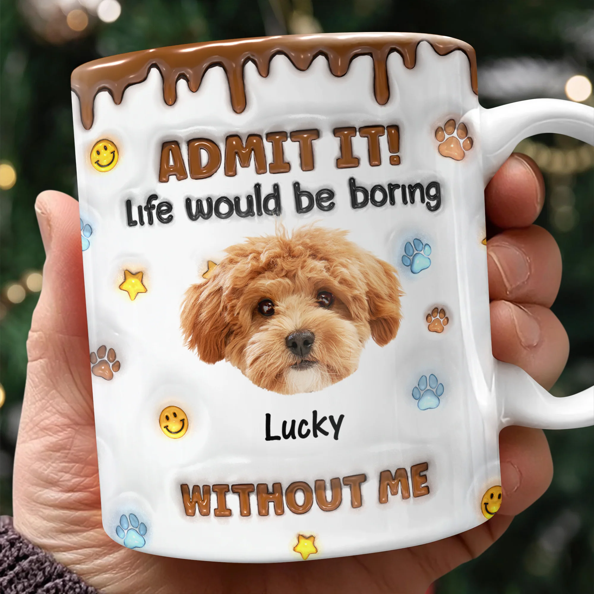 Custom Photo Dog Mom Dad Life Must Have Us - Personalized Custom 3D Inflated Effect Mug HO82 894422 - Image 10