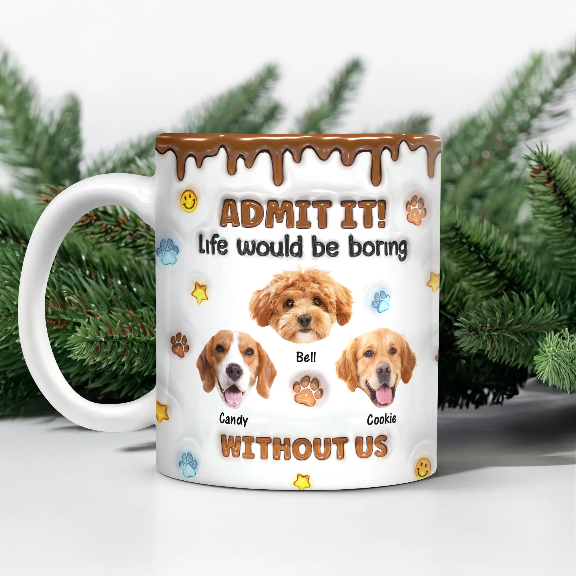 Custom Photo Dog Mom Dad Life Must Have Us - Personalized Custom 3D Inflated Effect Mug HO82 894422 - Image 12