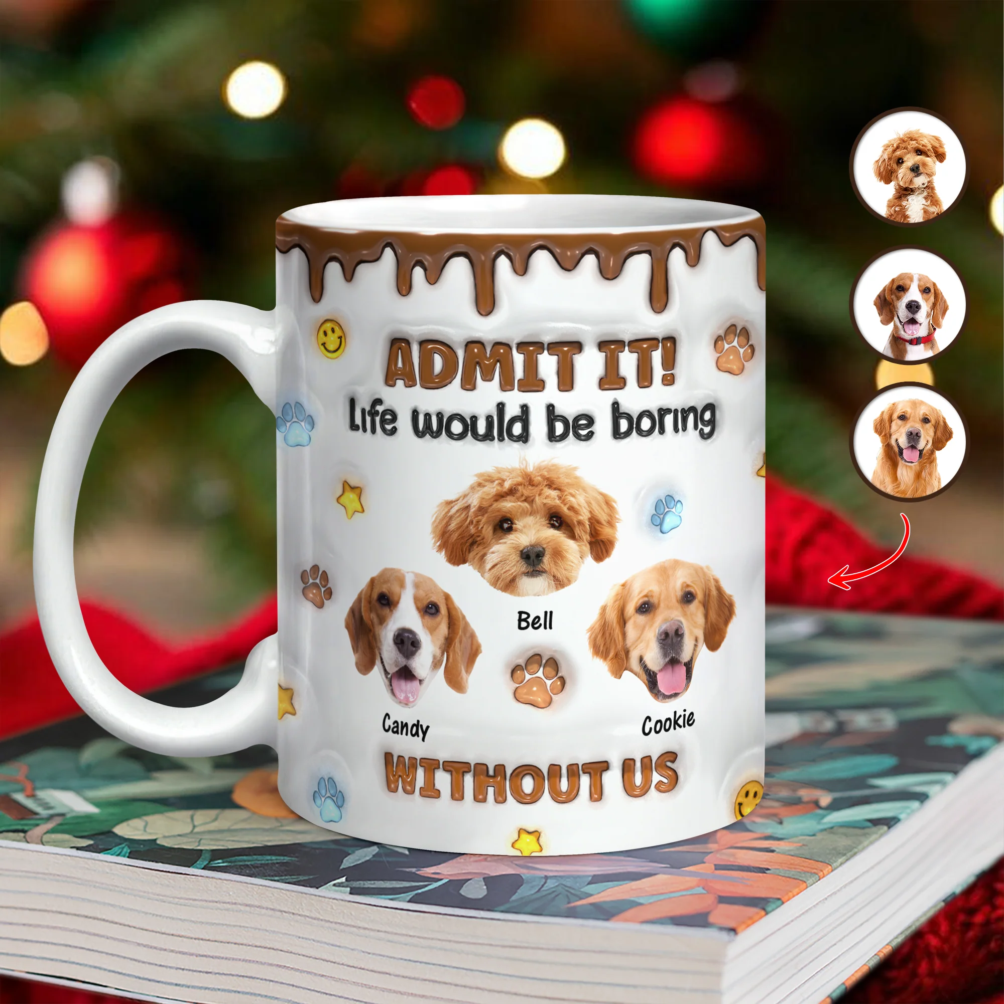 Custom Photo Dog Mom Dad Life Must Have Us - Personalized Custom 3D Inflated Effect Mug HO82 894422 - Image 14