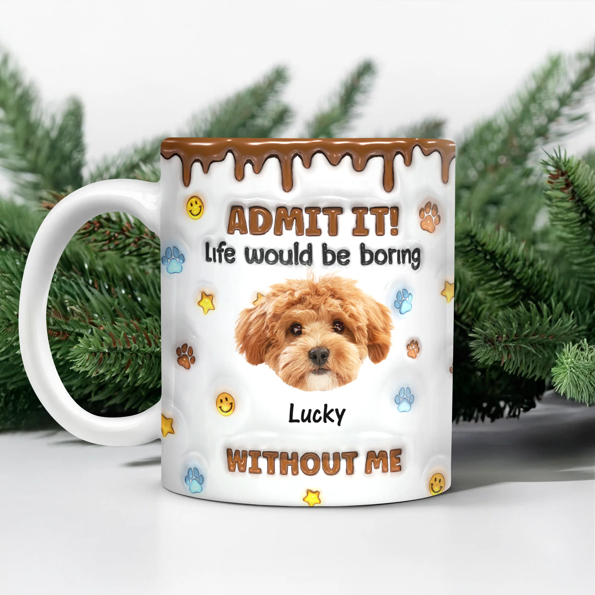 Custom Photo Dog Mom Dad Life Must Have Us - Personalized Custom 3D Inflated Effect Mug HO82 894422 - Image 8