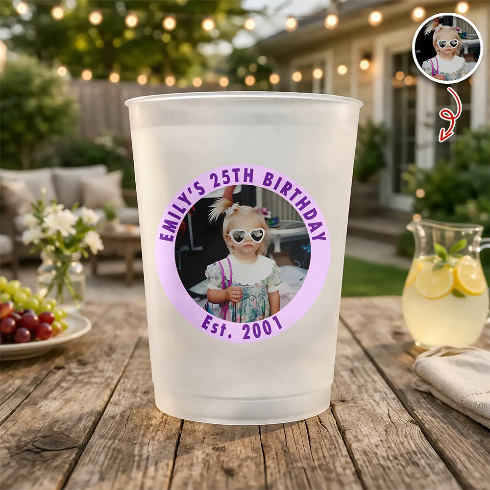 Custom Photo Drink Cups, Unique Party Favor, Birthday Decor HA75 921210 - Image 6