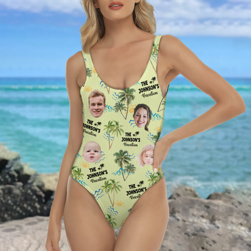 Custom Photo Family Vacation Family Trip - Personalized Swimsuit LM32 893765 - Image 3