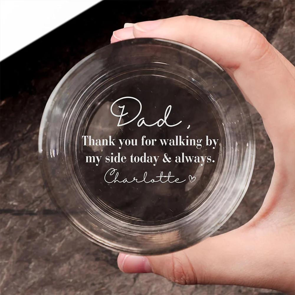 Custom Photo Father Of The Bride, Groom Engraved Rock Glass Gift For Father's Day LM32 668939 - Image 2