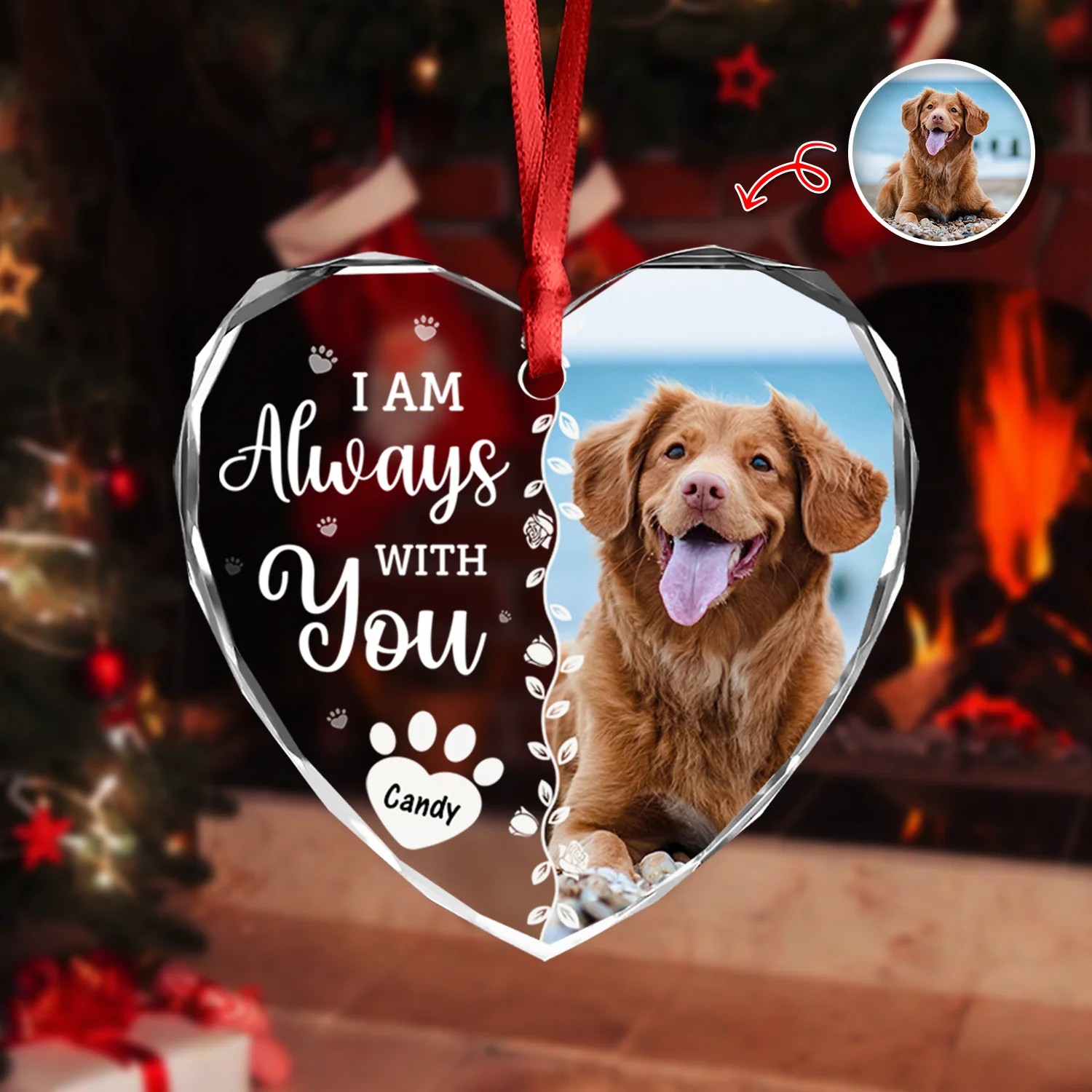 Custom Photo Favorite Hello And Hardest Goodbye Memorial Heart Shape Glass Ornament HA75 892810 - Image 14