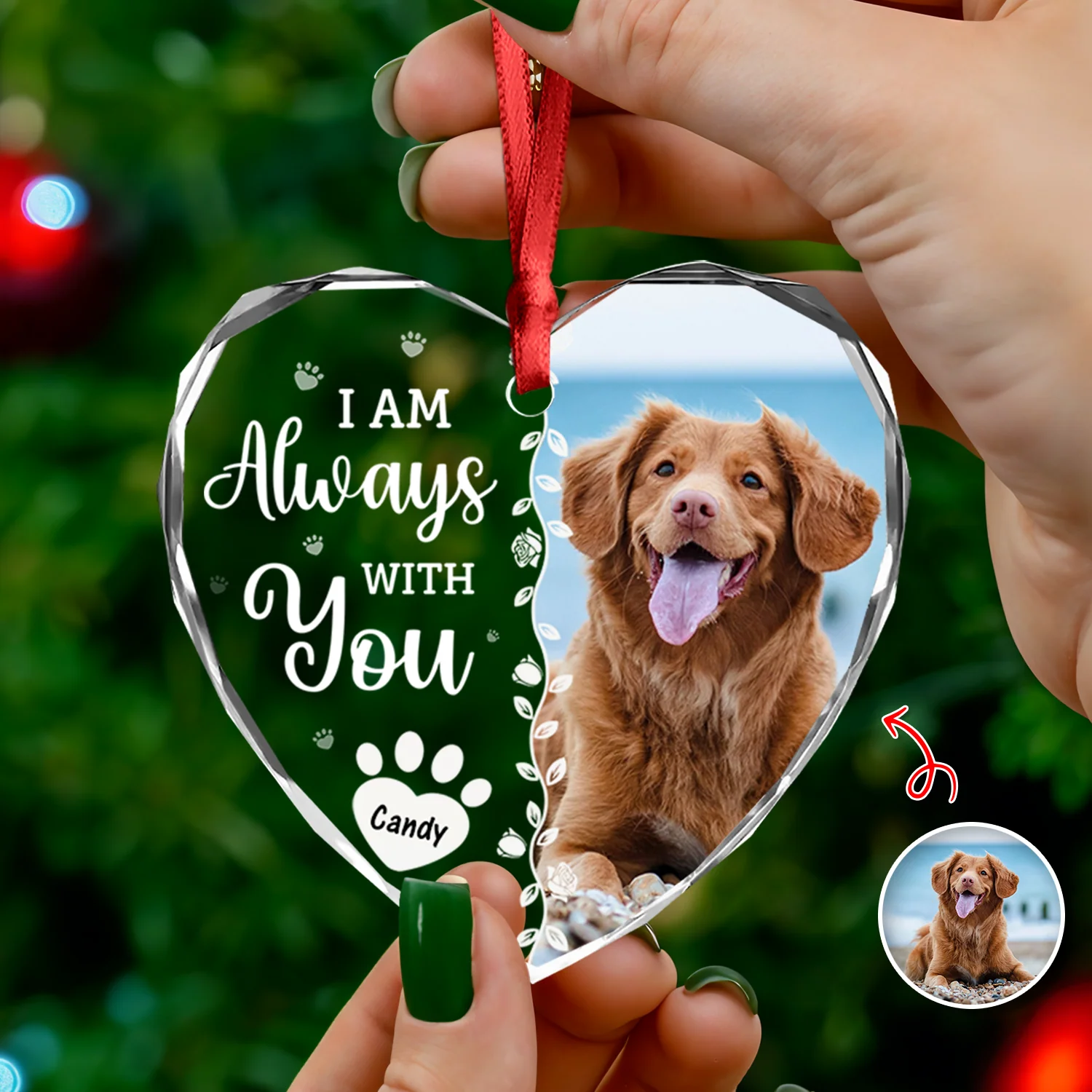 Custom Photo Favorite Hello And Hardest Goodbye Memorial Heart Shape Glass Ornament HA75 892810 - Image 15