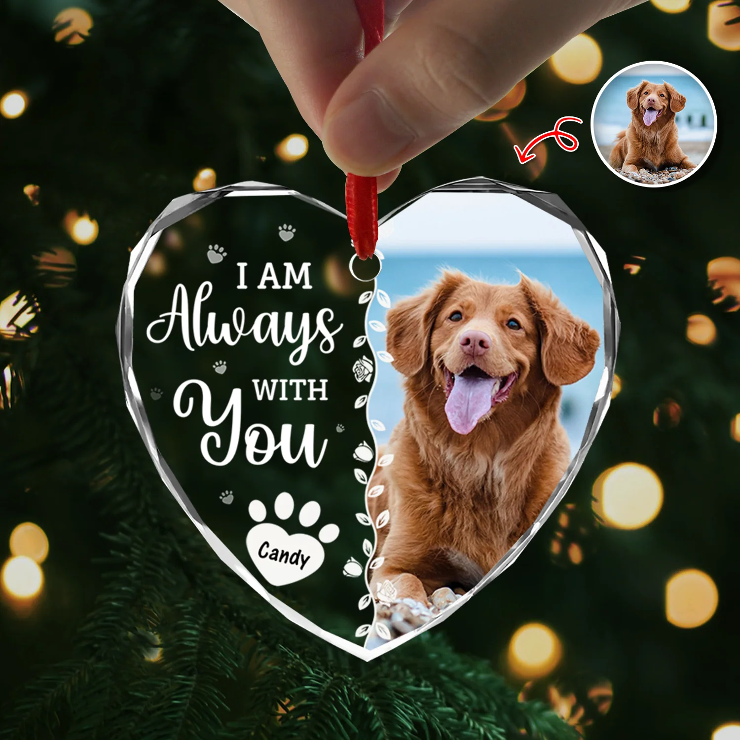 Custom Photo Favorite Hello And Hardest Goodbye Memorial Heart Shape Glass Ornament HA75 892810 - Image 16