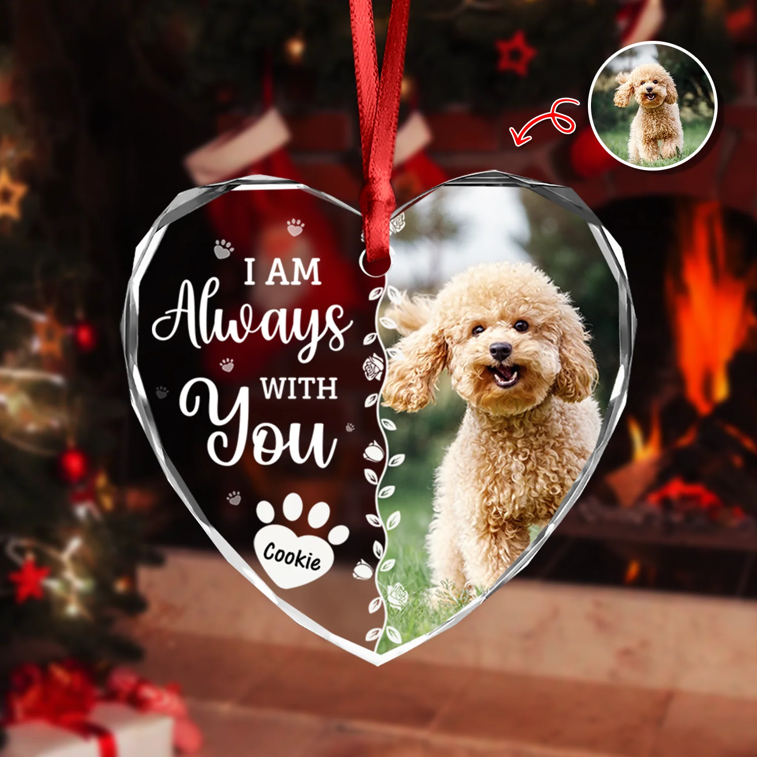 Custom Photo Favorite Hello And Hardest Goodbye Memorial Heart Shape Glass Ornament HA75 892810 - Image 18