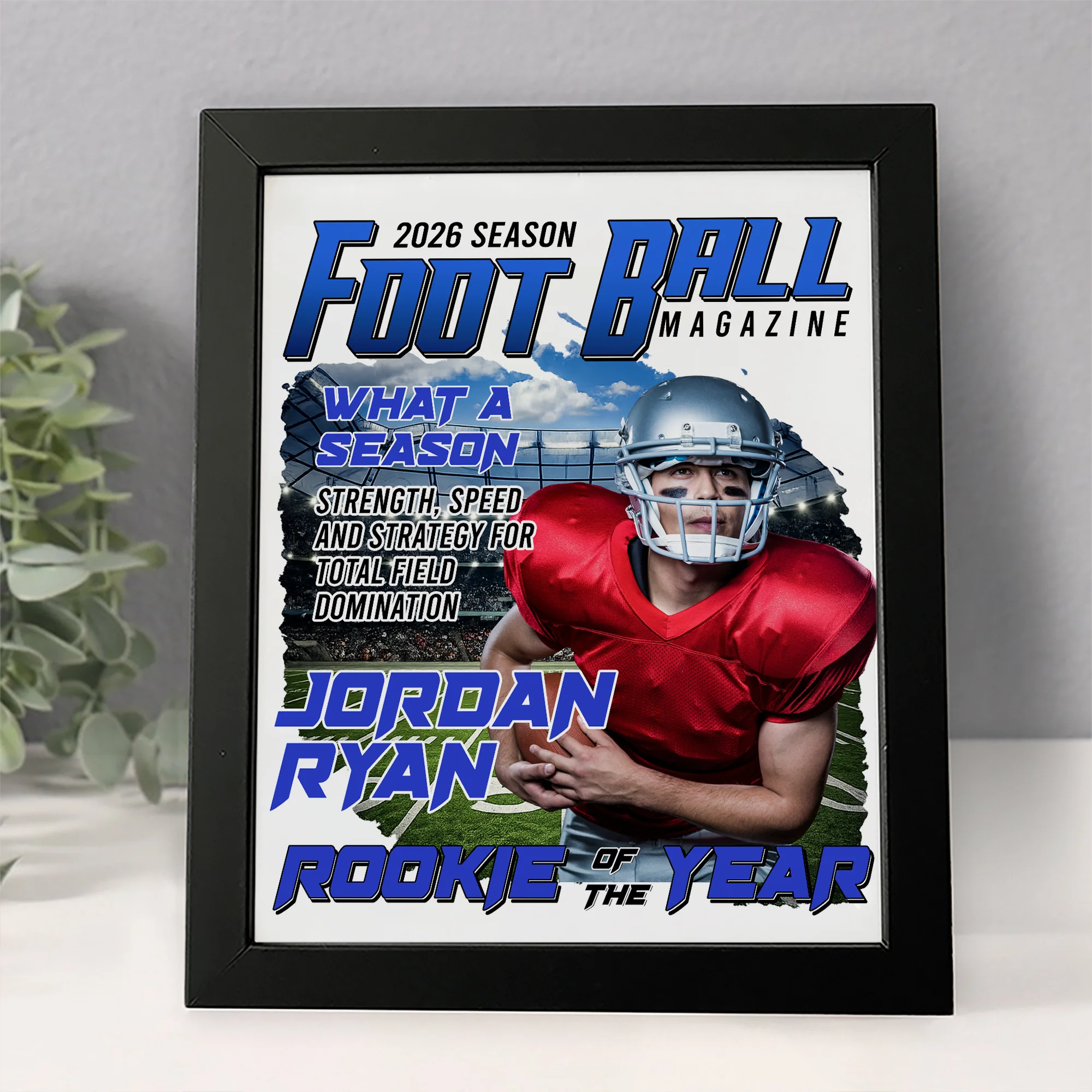 Custom Photo Football Magazine Picture Frame Gift for American Football Fans LM32 897923 - Image 5