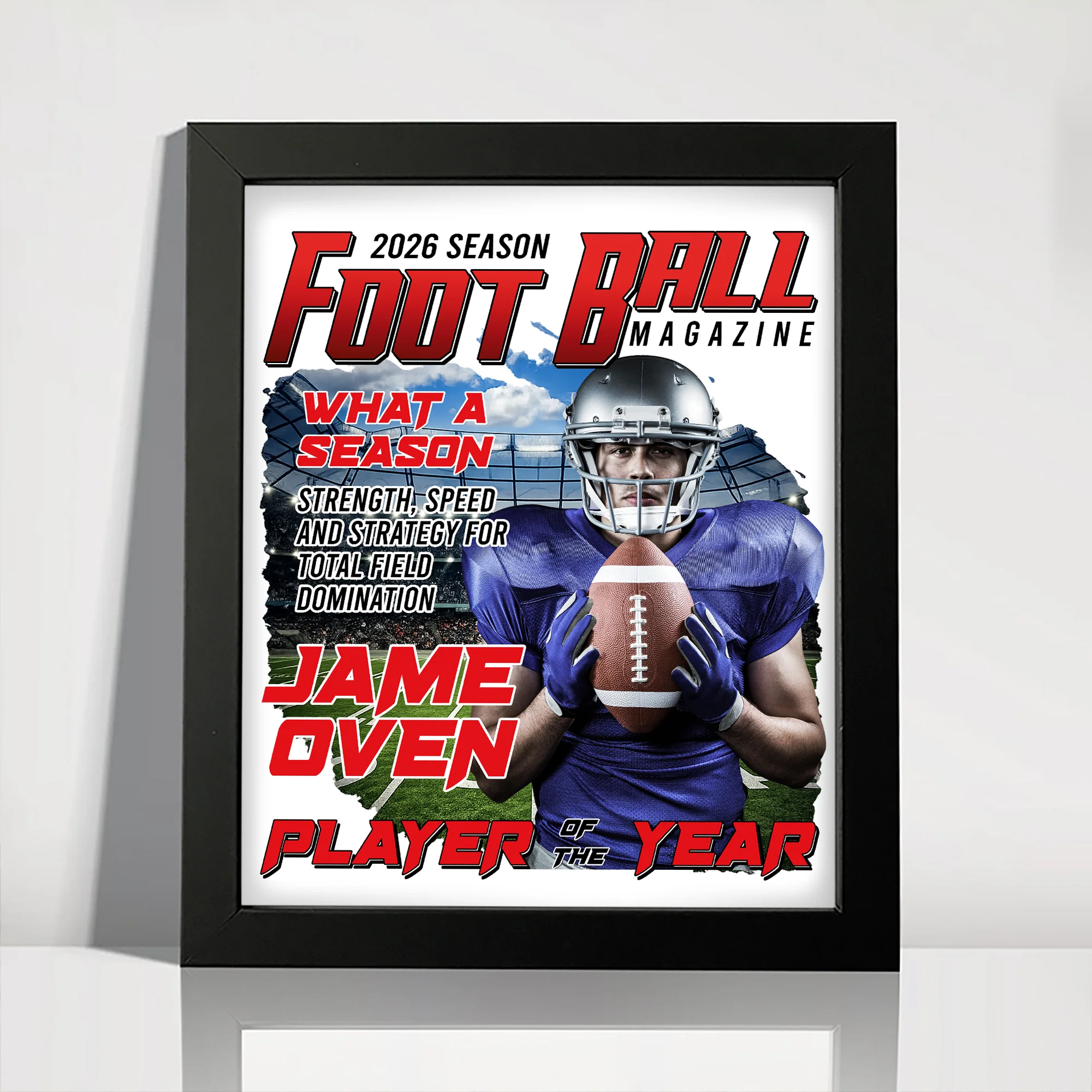 Custom Photo Football Magazine Picture Frame Gift for American Football Fans LM32 897923 - Image 8