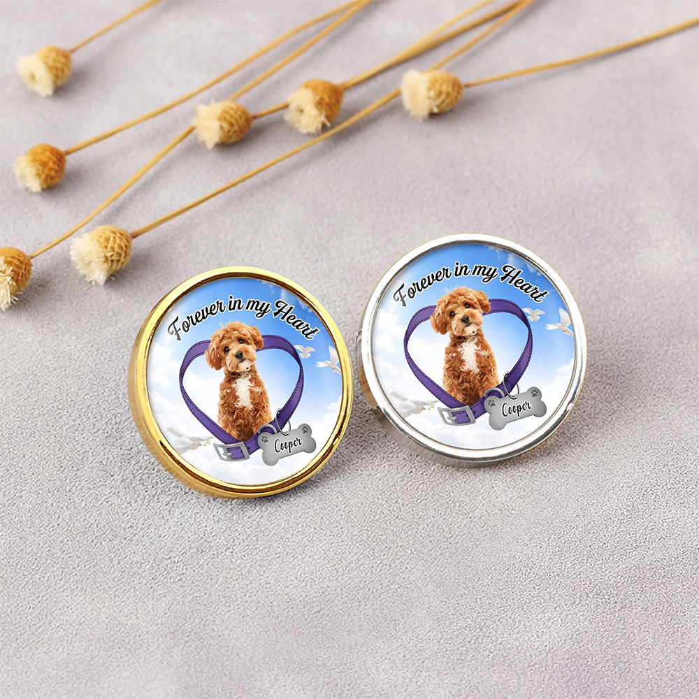 Custom Photo Forever In My Heart Memorial Lapel Pin LM32 899693 - Image 3