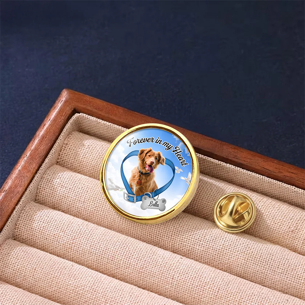 Custom Photo Forever In My Heart Memorial Lapel Pin LM32 899693 - Image 4