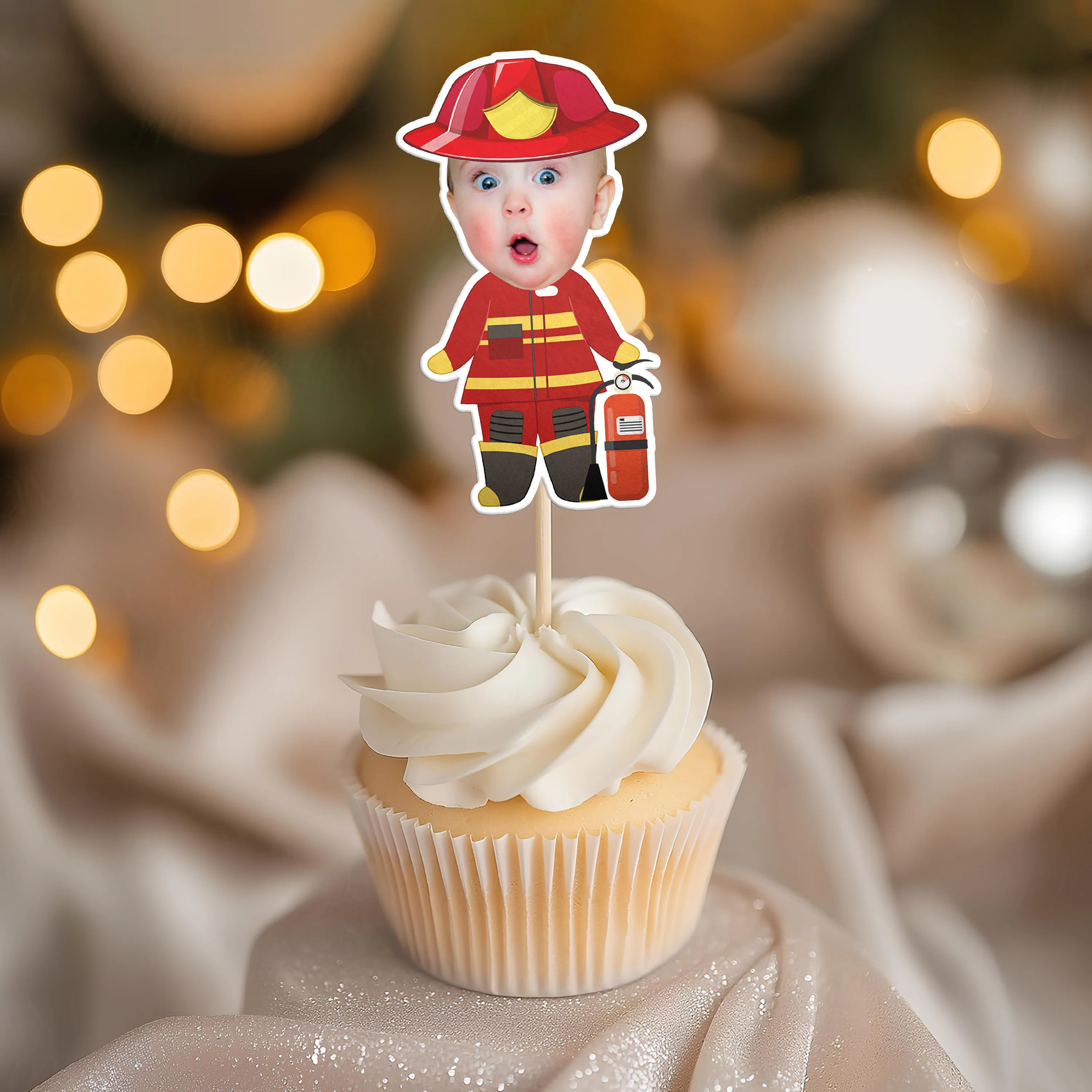 Custom Photo Funny Kid Dream Jobs Decoration Cupcake Toppers HA75 892350 - Image 3