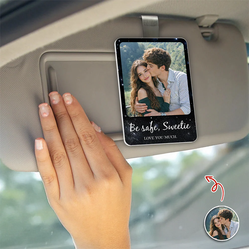 Custom Photo Get Home Safe Acrylic Car Visor Clip LM32 899841 - Image 5