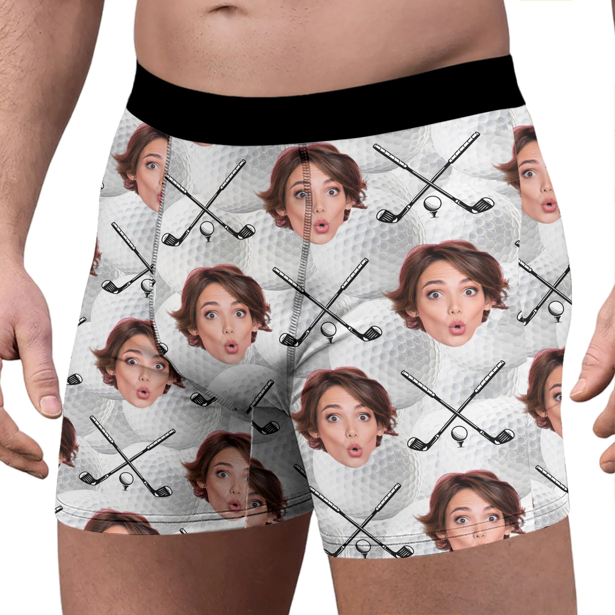 Custom Photo Golf Ball Men's Boxer Gift for Golf Lovers LM32 897635 - Image 3