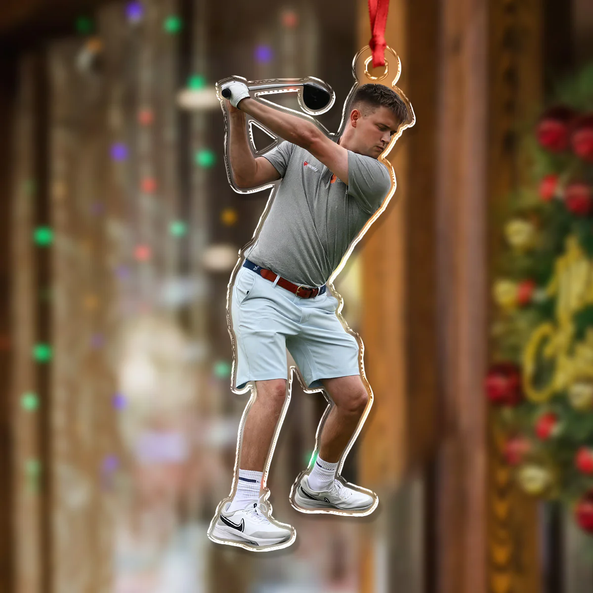 Custom Photo Golf Player Acrylic Ornament Christmas Gift For Golf Lovers HA75 897658 - Image 4