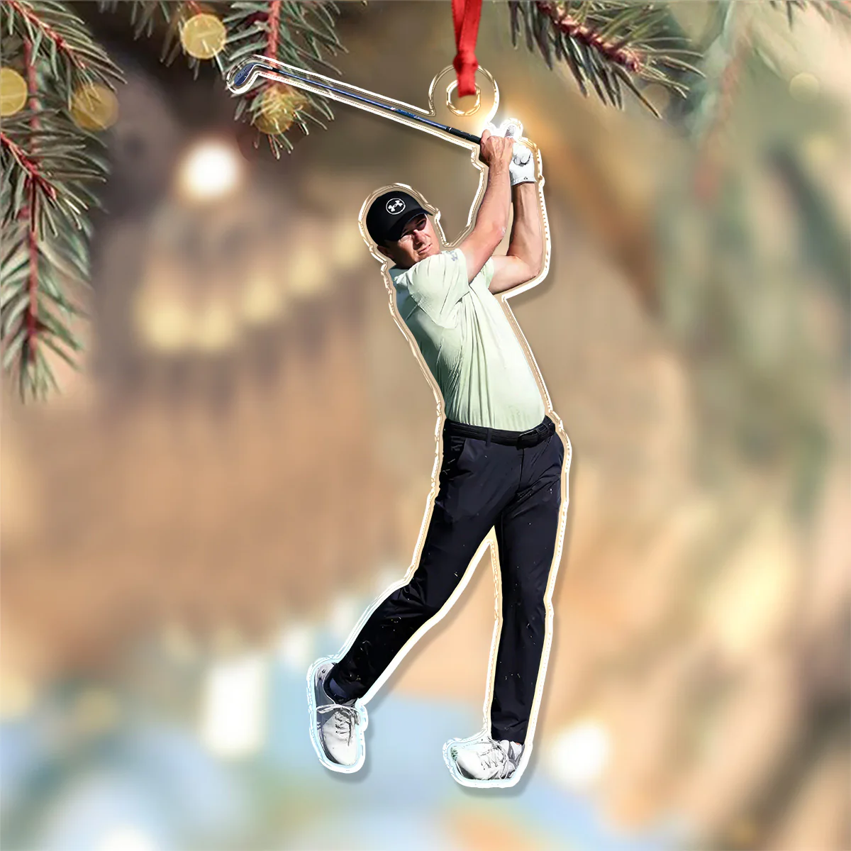 Custom Photo Golf Player Acrylic Ornament Christmas Gift For Golf Lovers HA75 897658 - Image 5