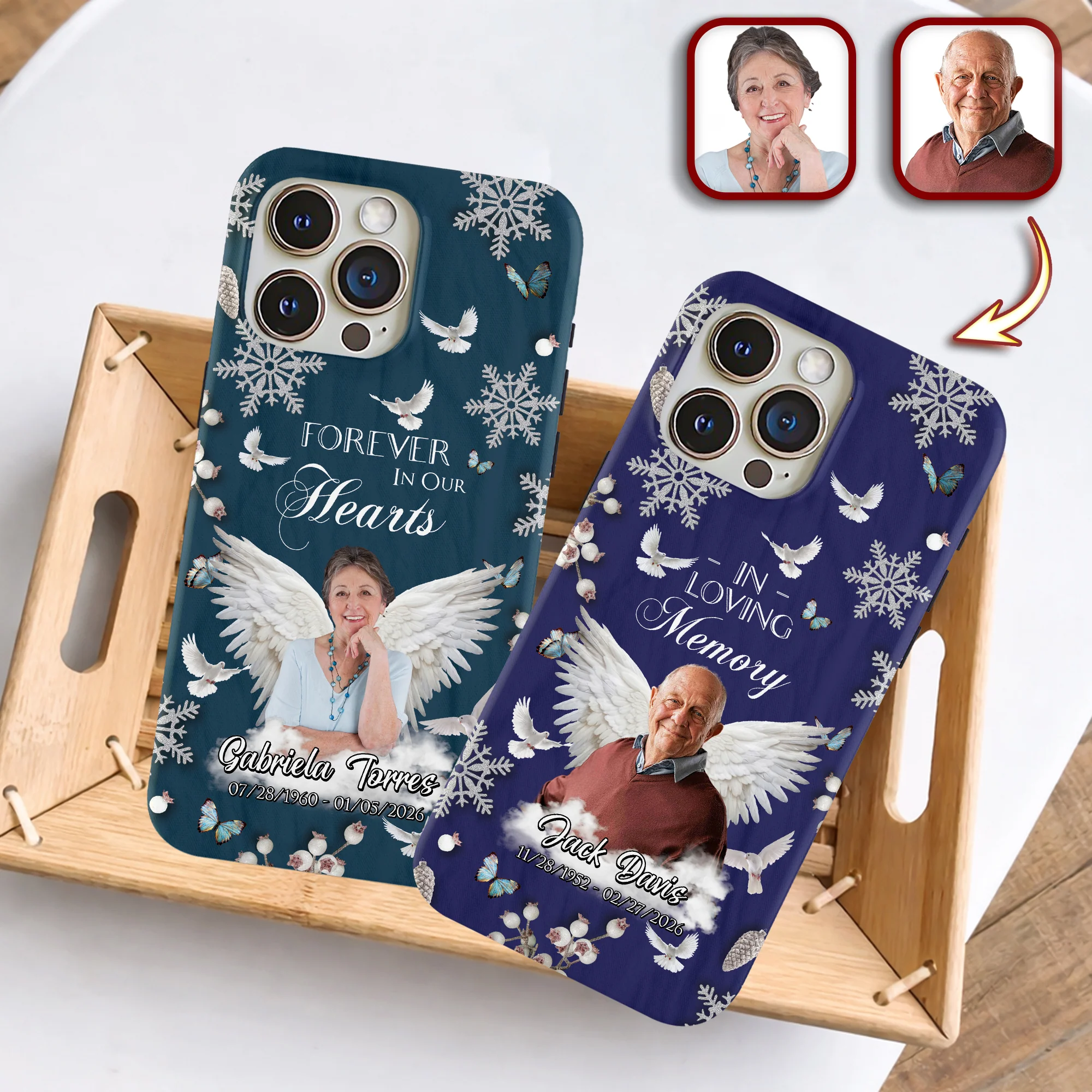 Custom Photo Gone But Never Forgotten Memorial Phone Case HA75 920246 - Image 4