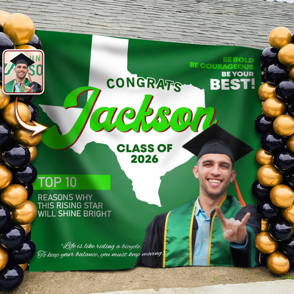 Custom Photo Graduation With US States Grad Of The Year 2026 Backdrop LM32 899217 - Image 8