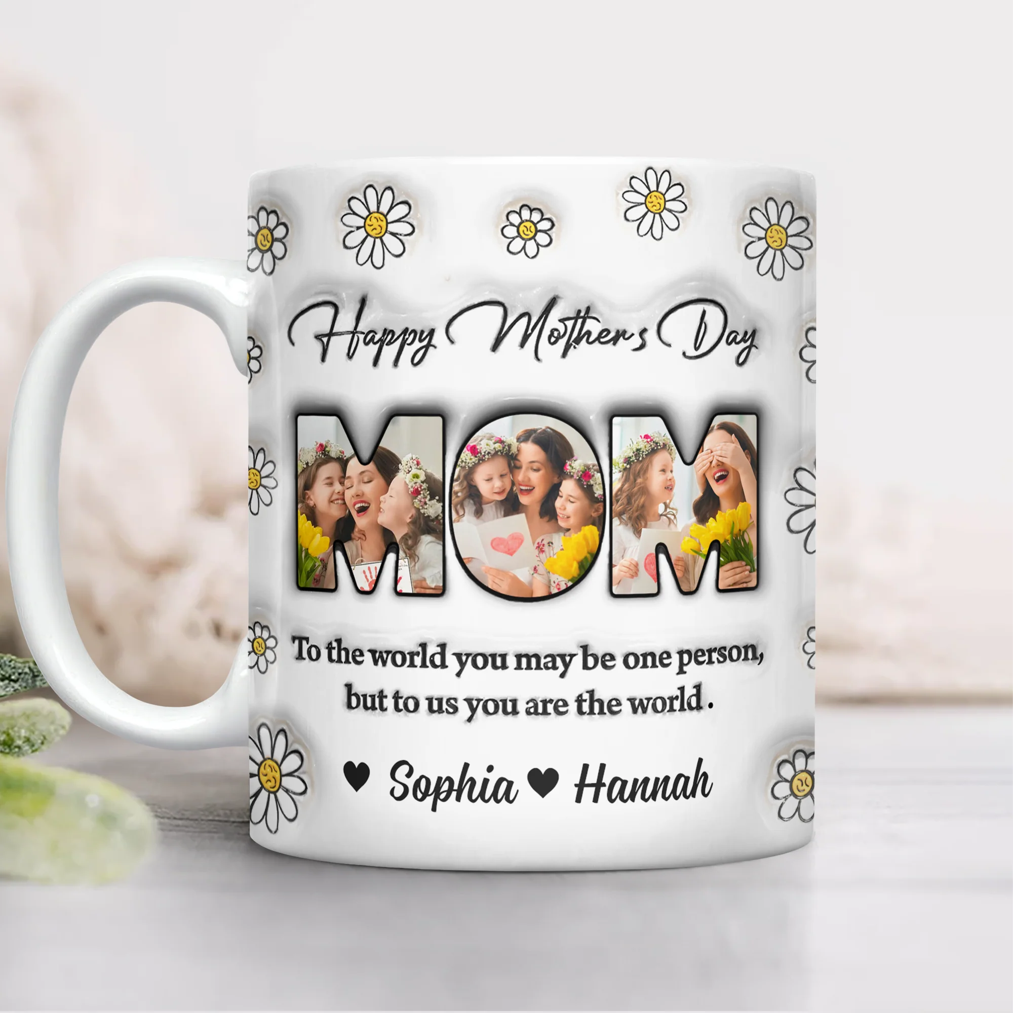 Custom Photo Happy Mother’s Day 3D Effect Mug – Personalized Gift for Mom CH07 910680 - Image 2