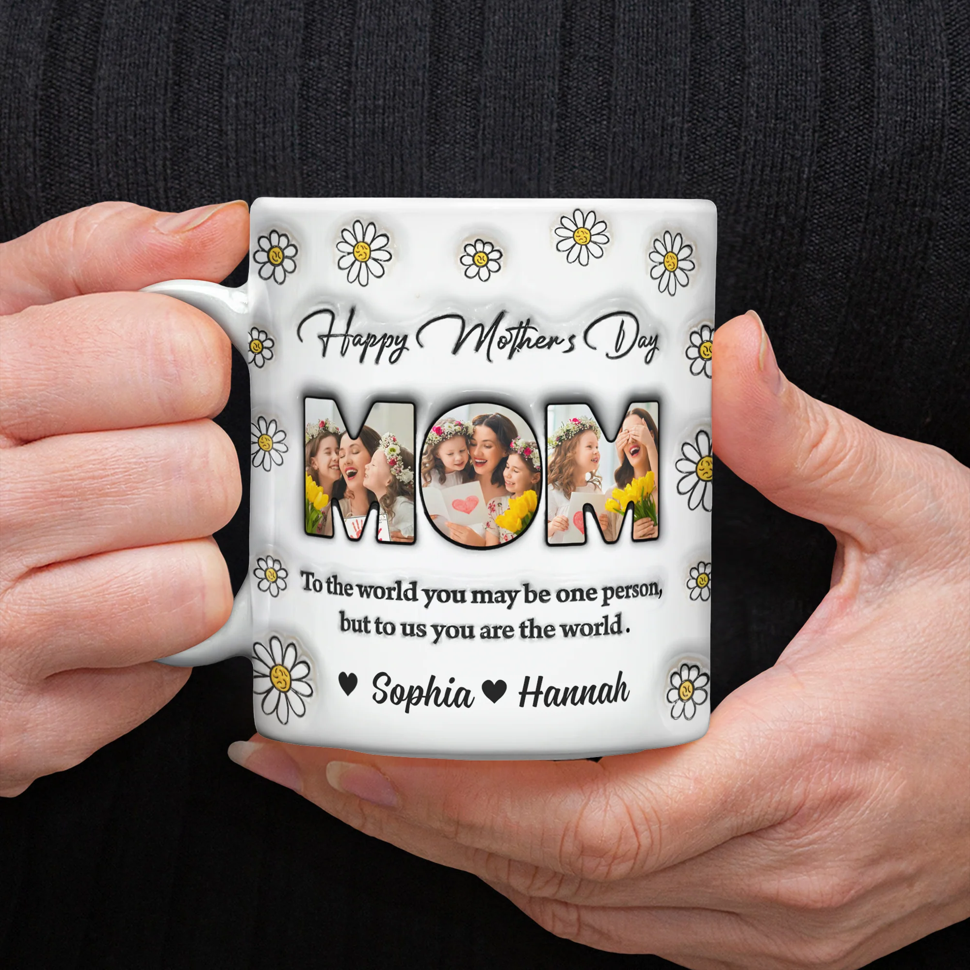 Custom Photo Happy Mother’s Day 3D Effect Mug – Personalized Gift for Mom CH07 910680 - Image 3