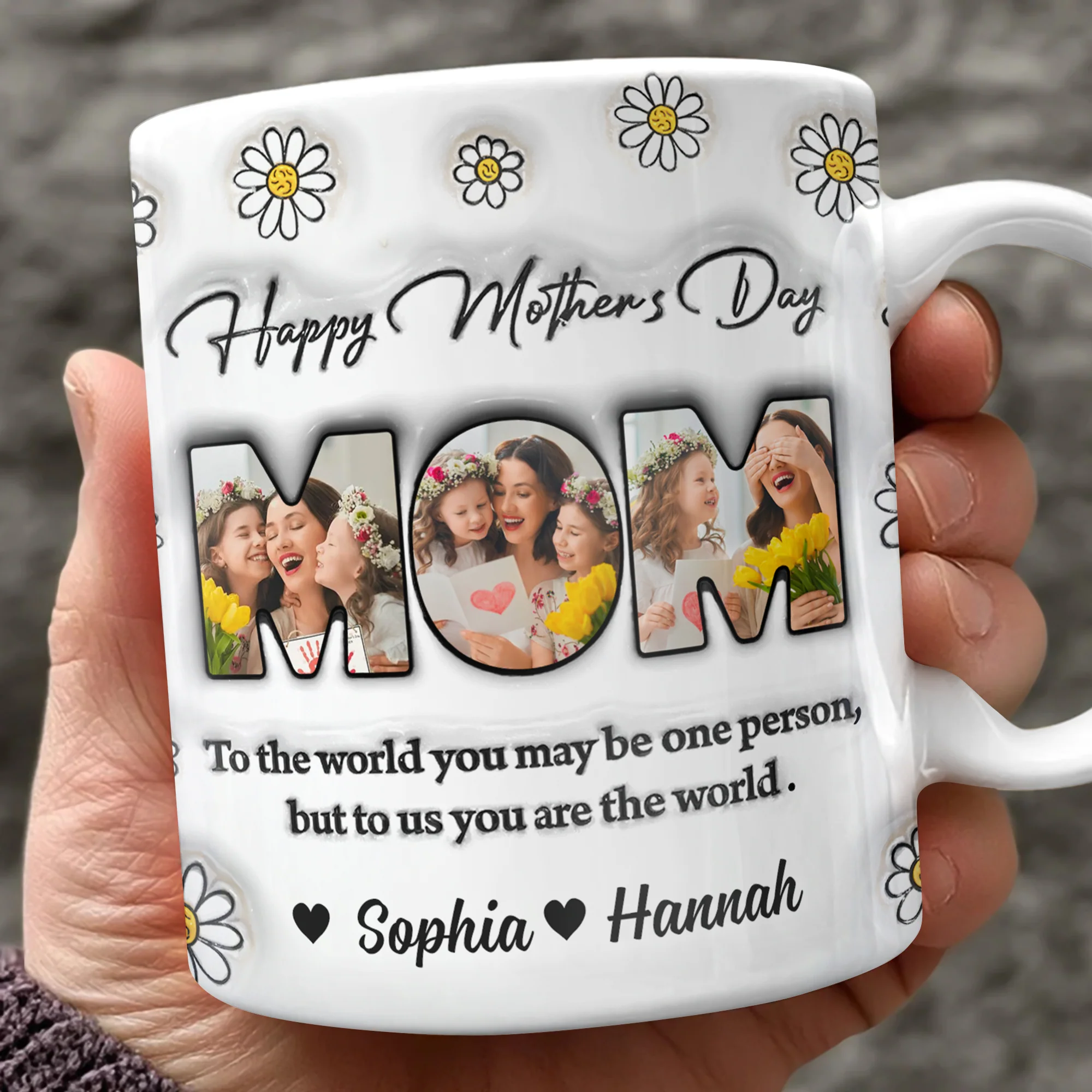 Custom Photo Happy Mother’s Day 3D Effect Mug – Personalized Gift for Mom CH07 910680 - Image 6