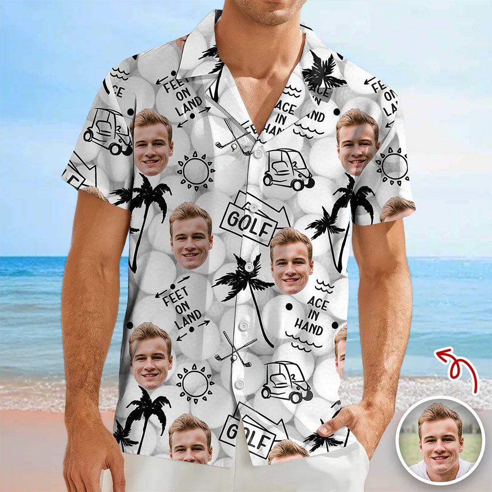 Custom Photo Hawaii Shirt Gift For Golfer, Golf Lovers LM32 897619 - Image 6