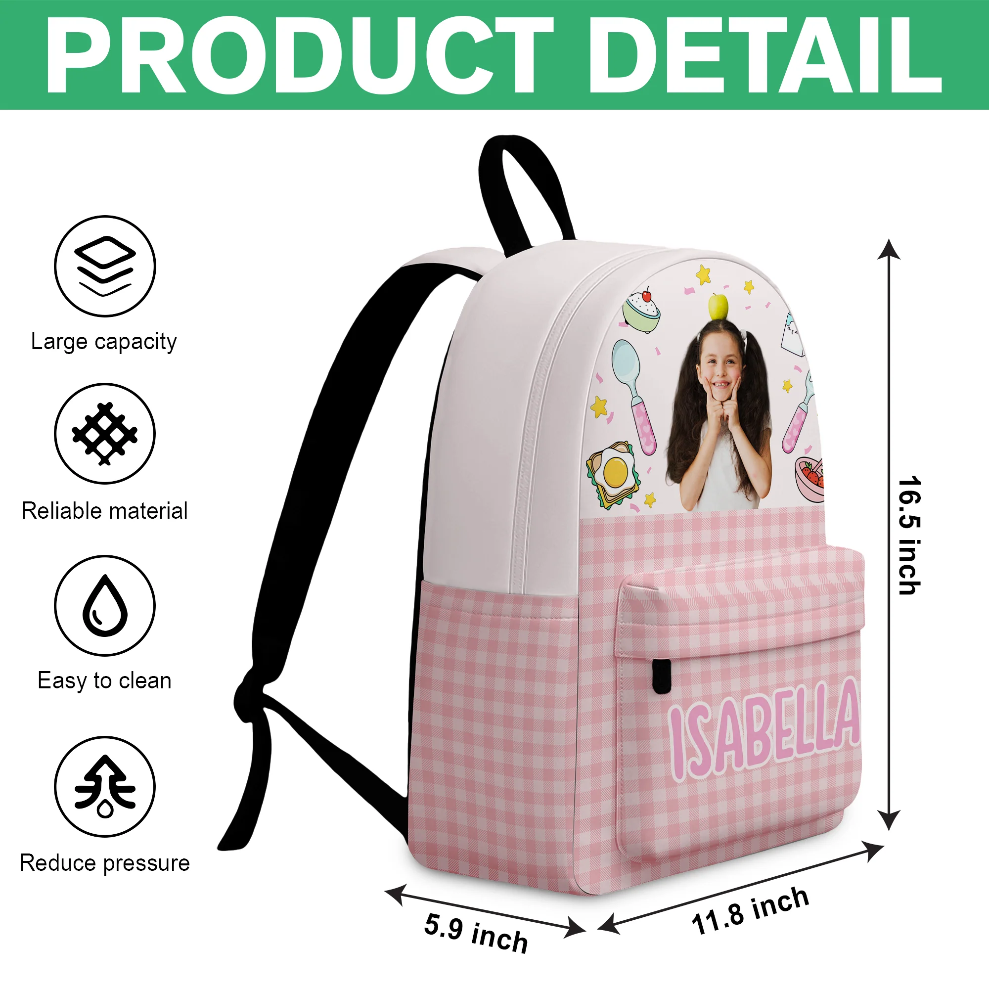 Custom Photo I Packed This With Love Personalized Backpack LM32 893895 - Image 6