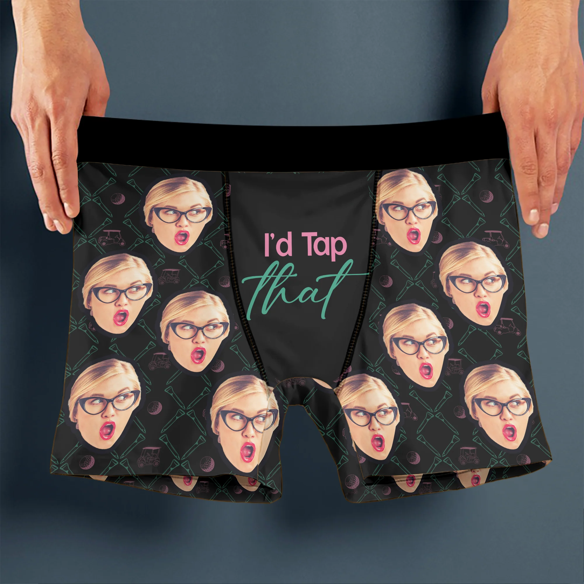 Custom Photo I'd Tap That Men's Boxer Gift for Golf Lovers LM32 897637 - Image 4