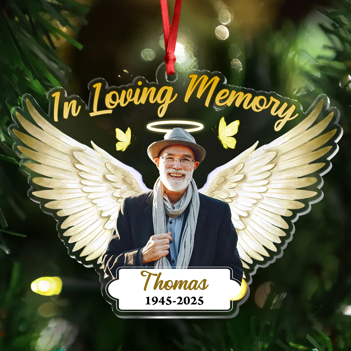Custom Photo In Loving Memory - Personalized Memorial Acrylic Ornament CH07 896870 - Image 6
