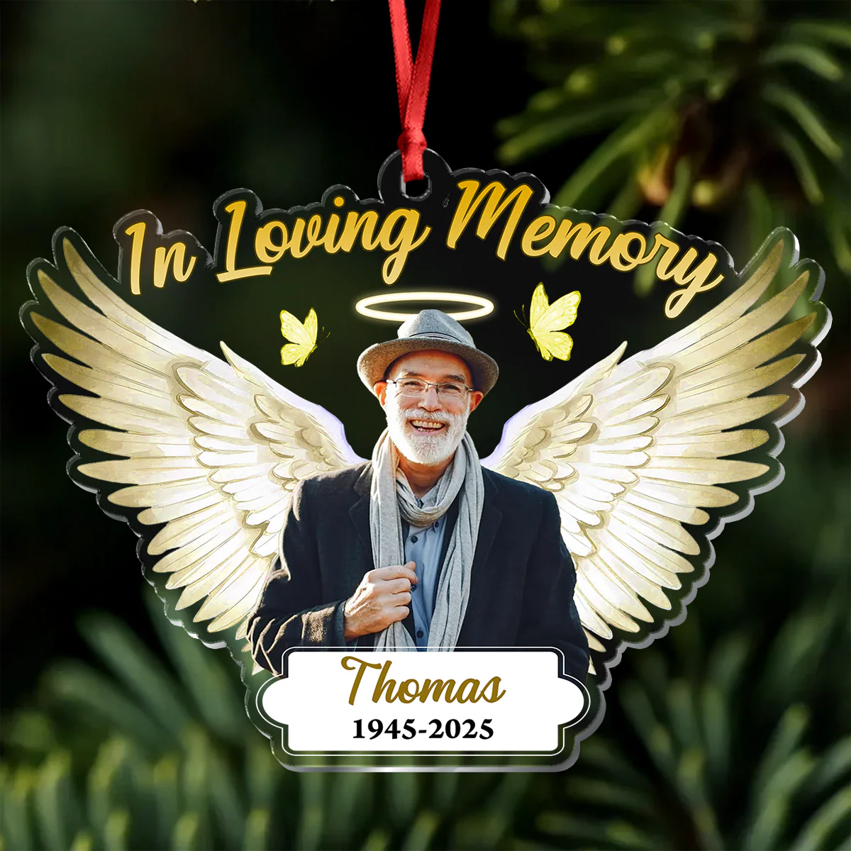 Custom Photo In Loving Memory - Personalized Memorial Acrylic Ornament CH07 896870 - Image 8
