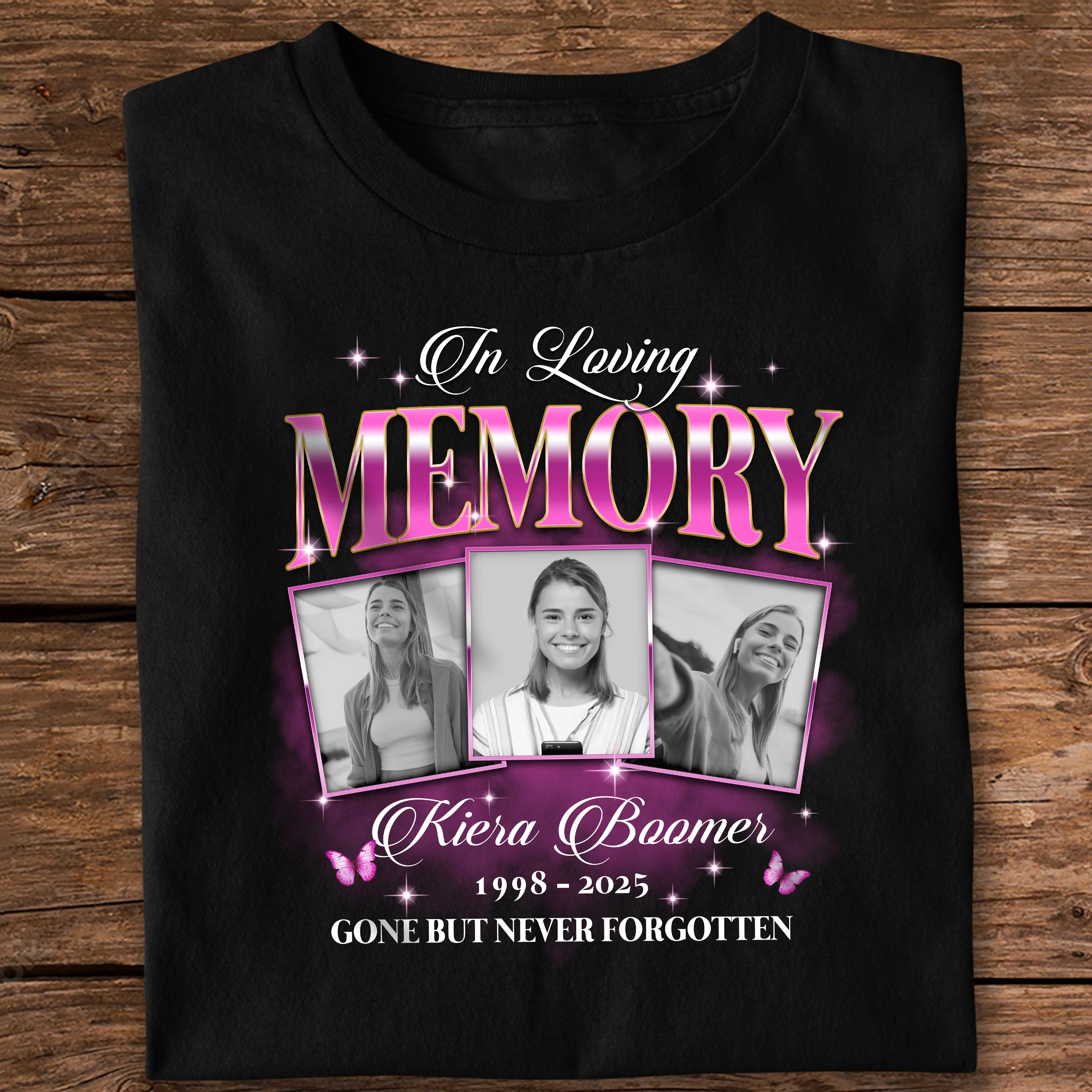 Custom Photo In Loving Memory Sympathy Gift Loss Of Loved One - Personalized Photo Memorial Shirt CH07 896382 - Image 6
