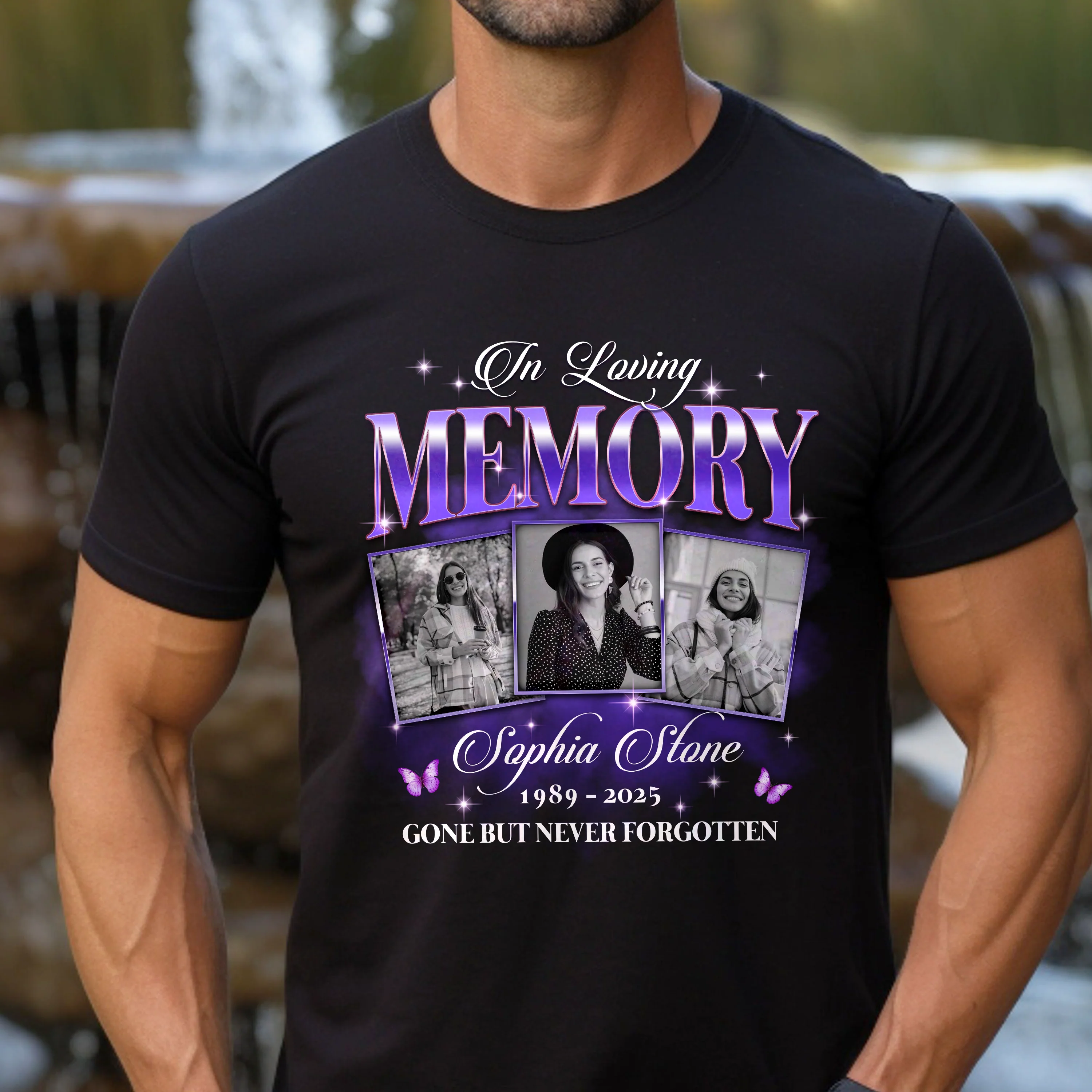 Custom Photo In Loving Memory Sympathy Gift Loss Of Loved One - Personalized Photo Memorial Shirt CH07 896382 - Image 8