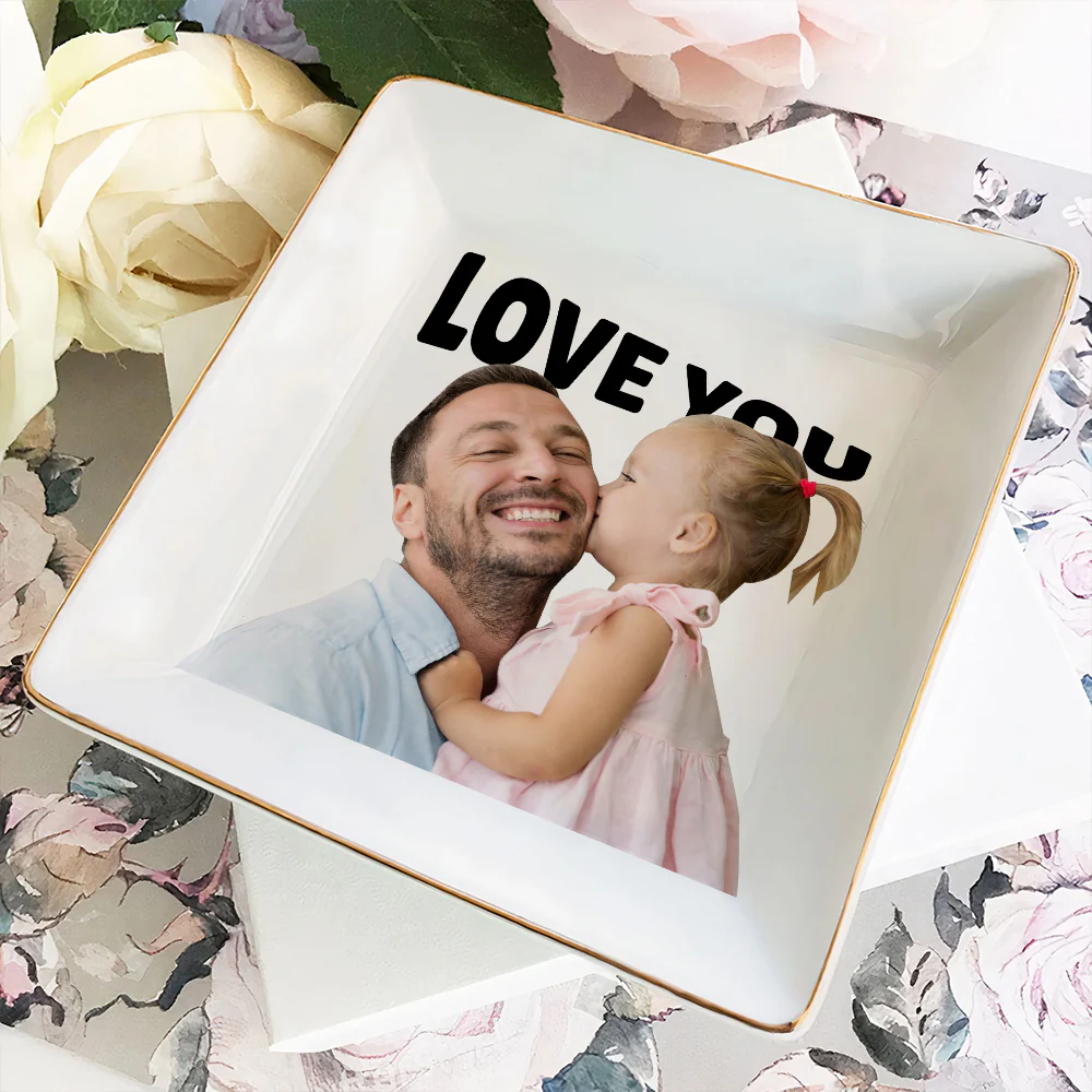 Custom Photo Jewelry Dish Gift For Family TH10 896541 - Image 3
