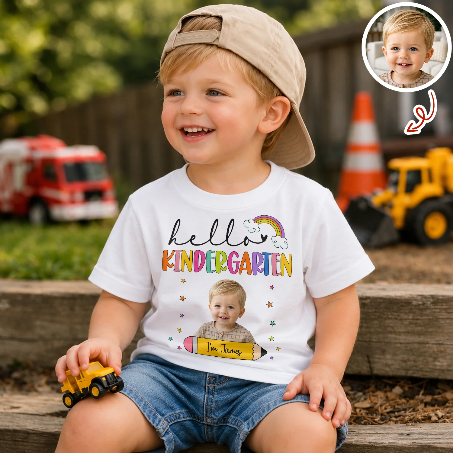Custom Photo Kids Name Back To School Kid Shirt HA75 921714 - Image 4