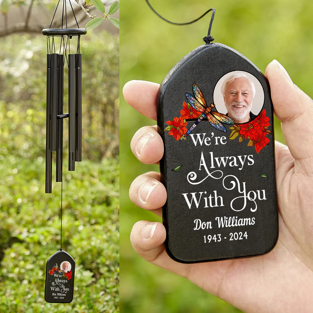 Custom Photo Memorial I'm Always With You Wind Chimes LM32 893941 - Image 3