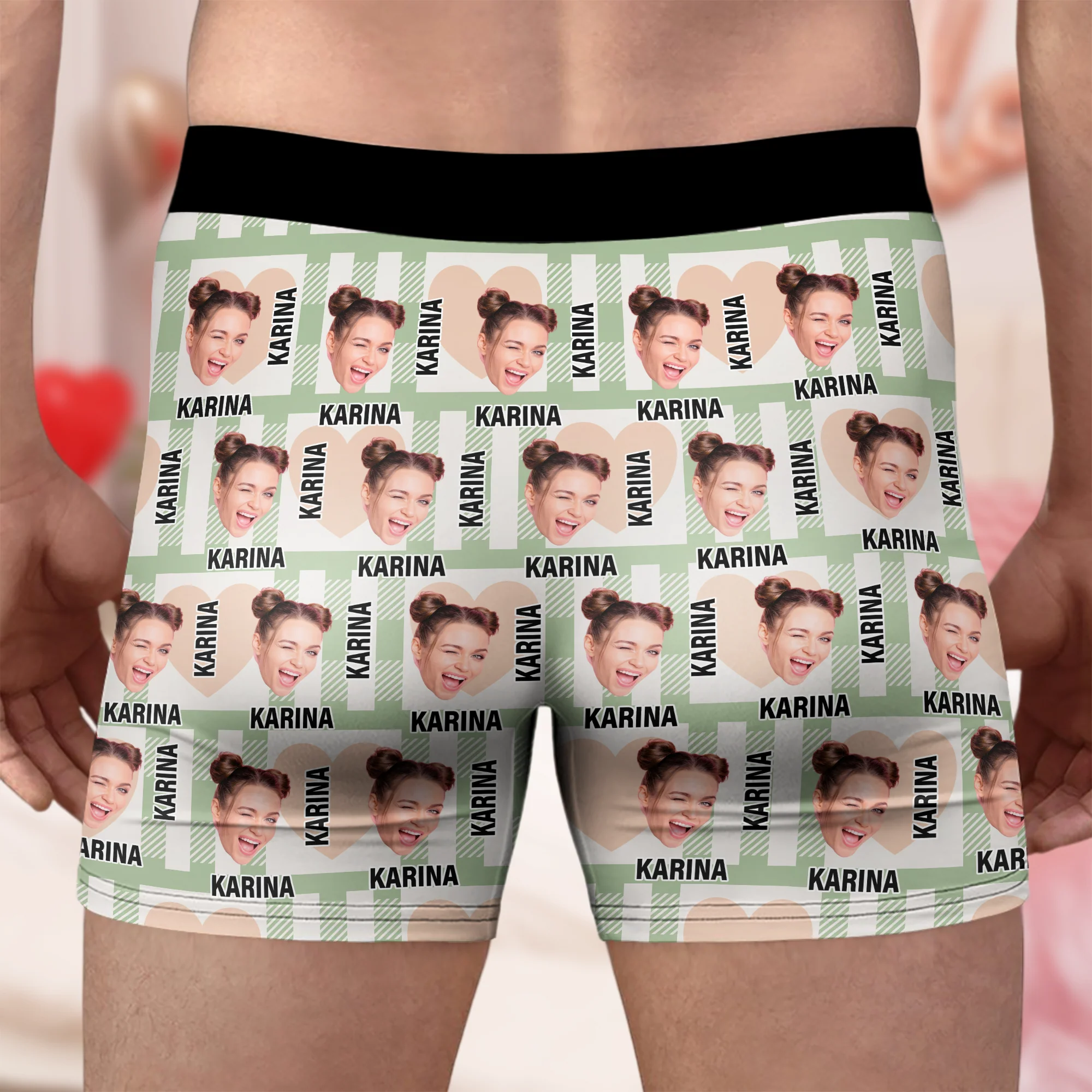 Custom Photo Men's Boxer Gift For Him, Valentine, Anniversary TH10 898211 - Image 2