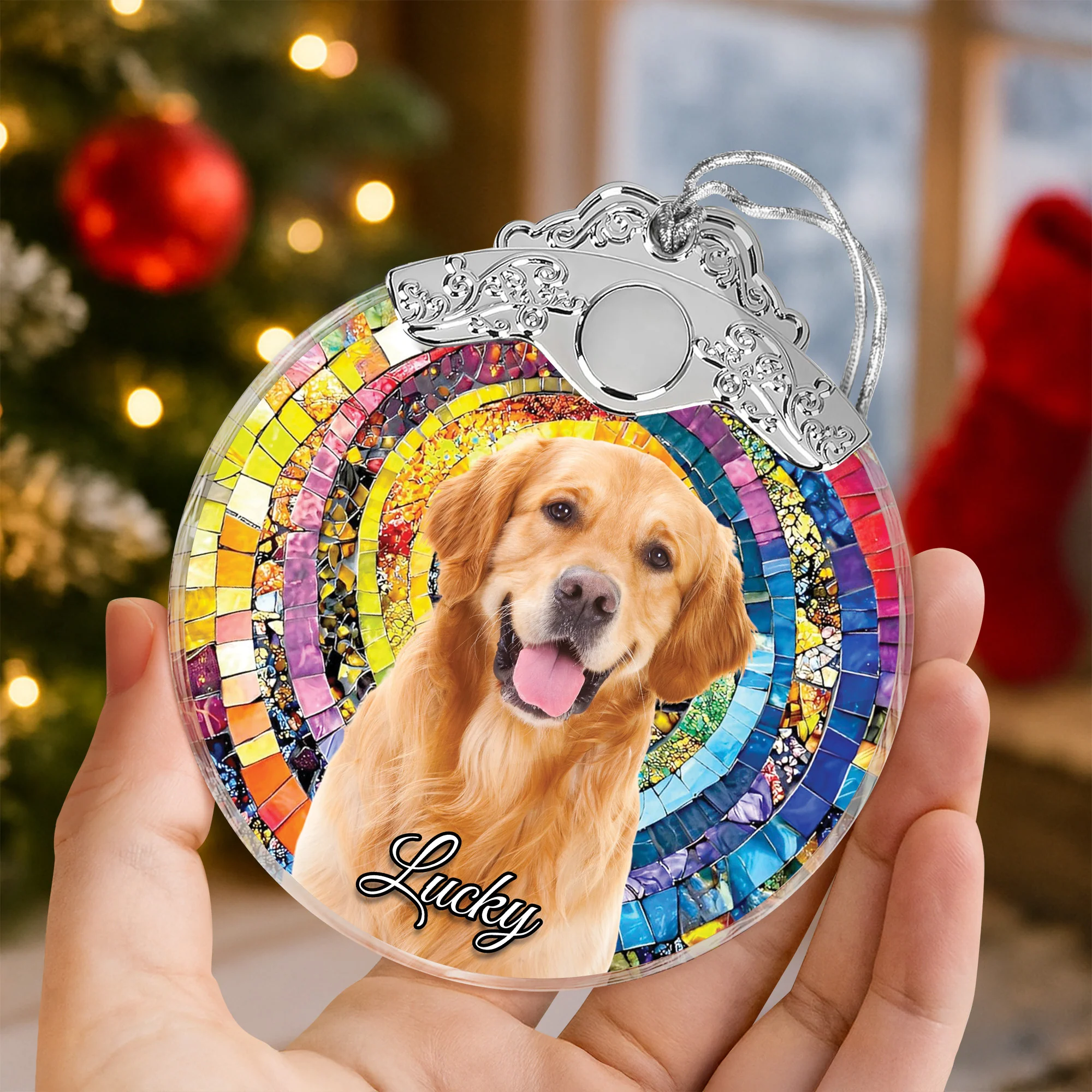 Custom Photo Metal Top Glass Ornament Gift For Pet Lovers LM32 897375 - Image 5