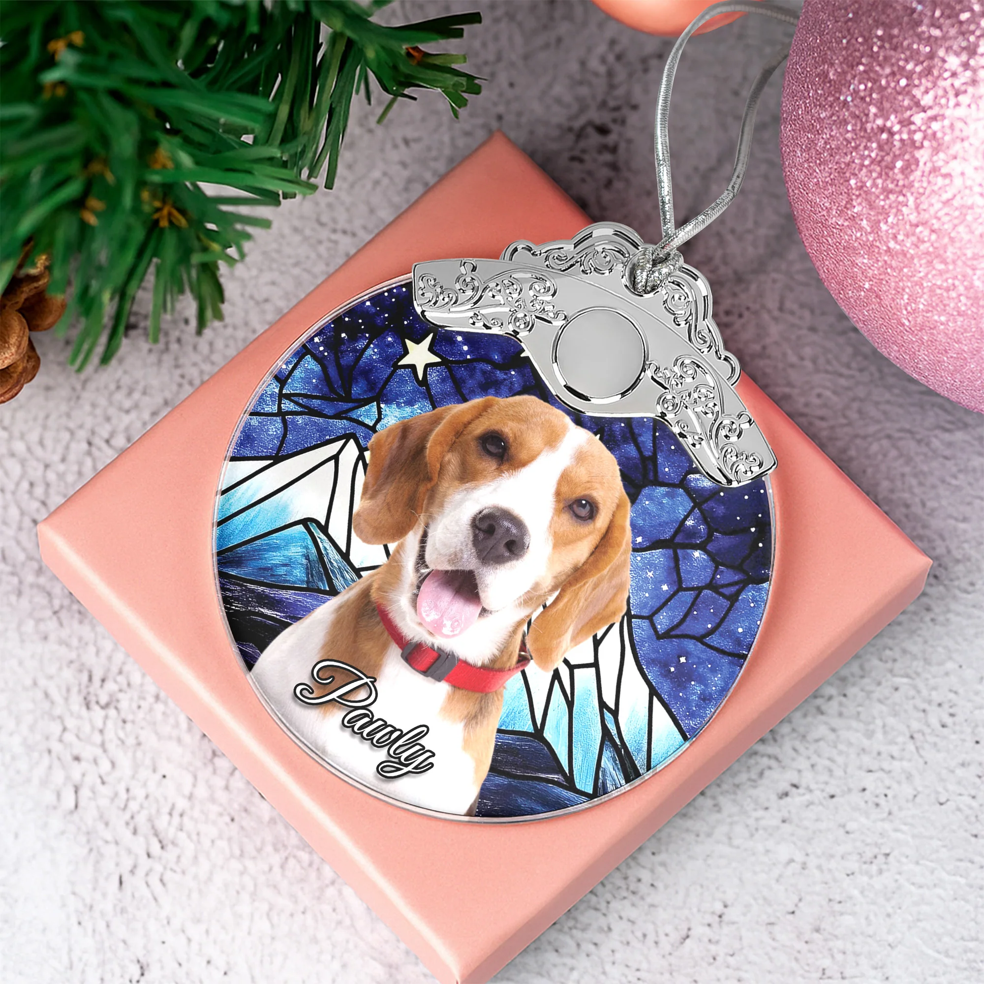 Custom Photo Metal Top Glass Ornament Gift For Pet Lovers LM32 897375 - Image 8