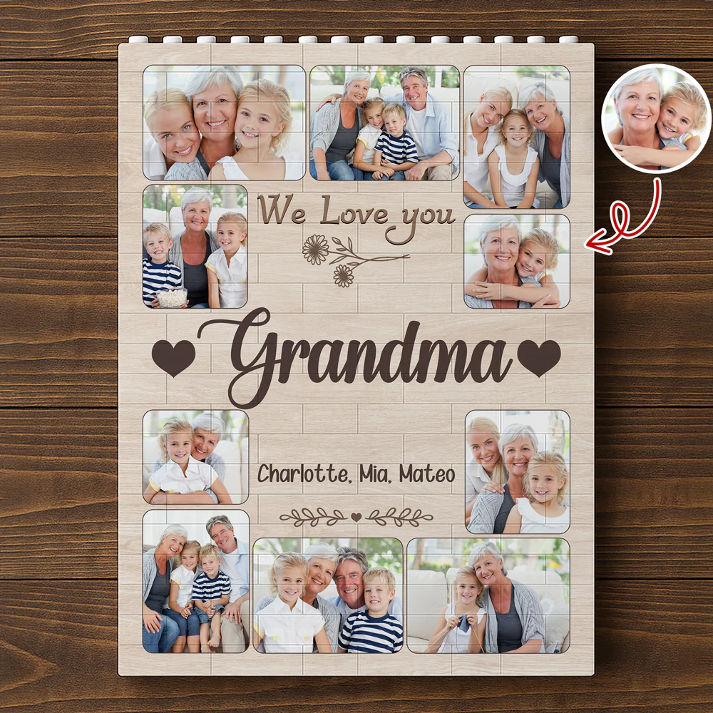 Custom Photo Mom We Love You Building Brick Blocks Mother's Day Gift HA75 920648 - Image 3