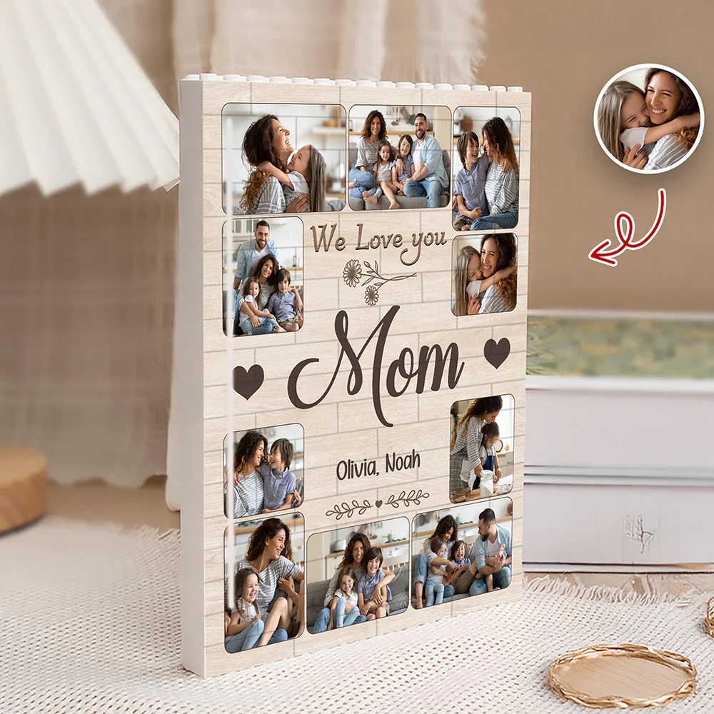 Custom Photo Mom We Love You Building Brick Blocks Mother's Day Gift HA75 920648 - Image 7