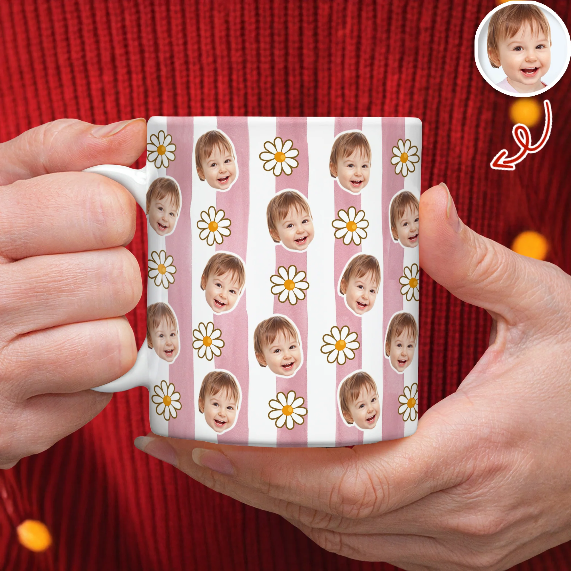 Custom Photo Mug Gift for Family, Couple, Valentine Gift HO82 901074 - Image 4