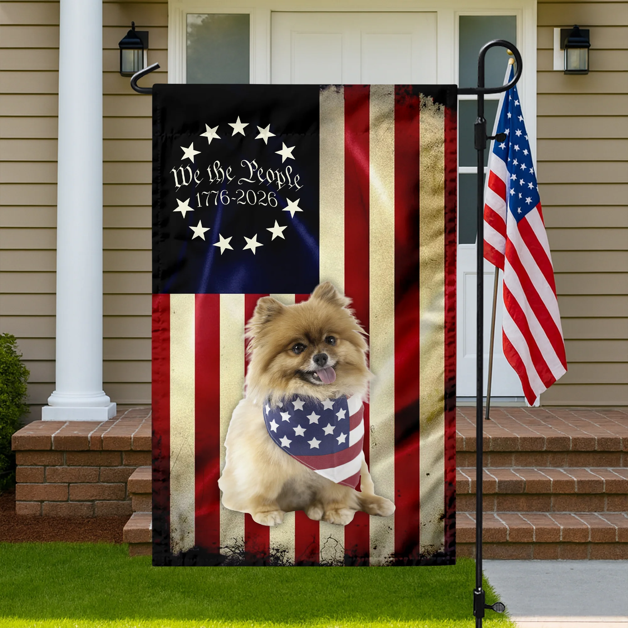 Custom Photo My Dog Loves USA 250 Garden Flag HA75 898906 - Image 8