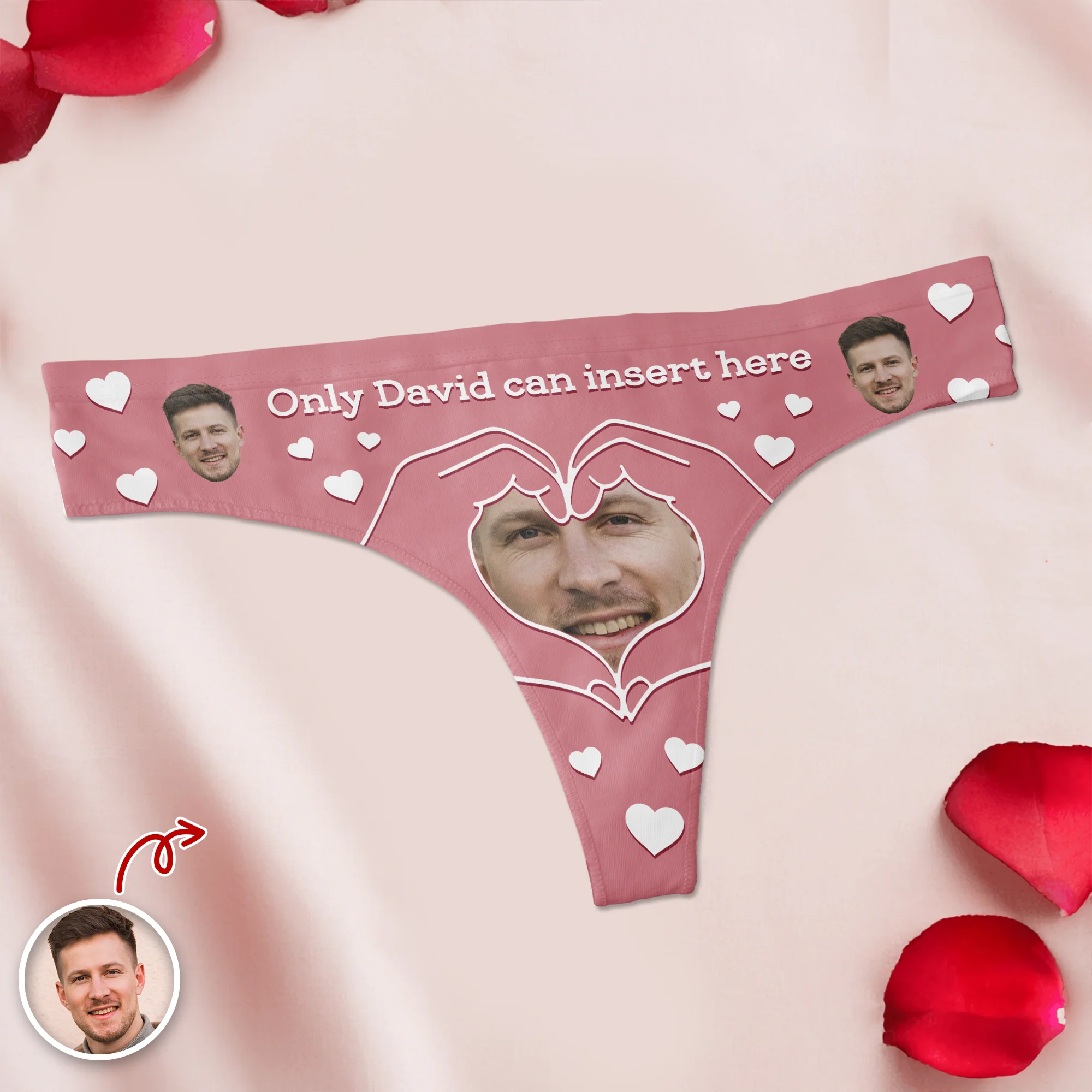 Custom Photo Only Him Underwear Women Briefs Funny Valentine Gift HA75 920040 - Image 4