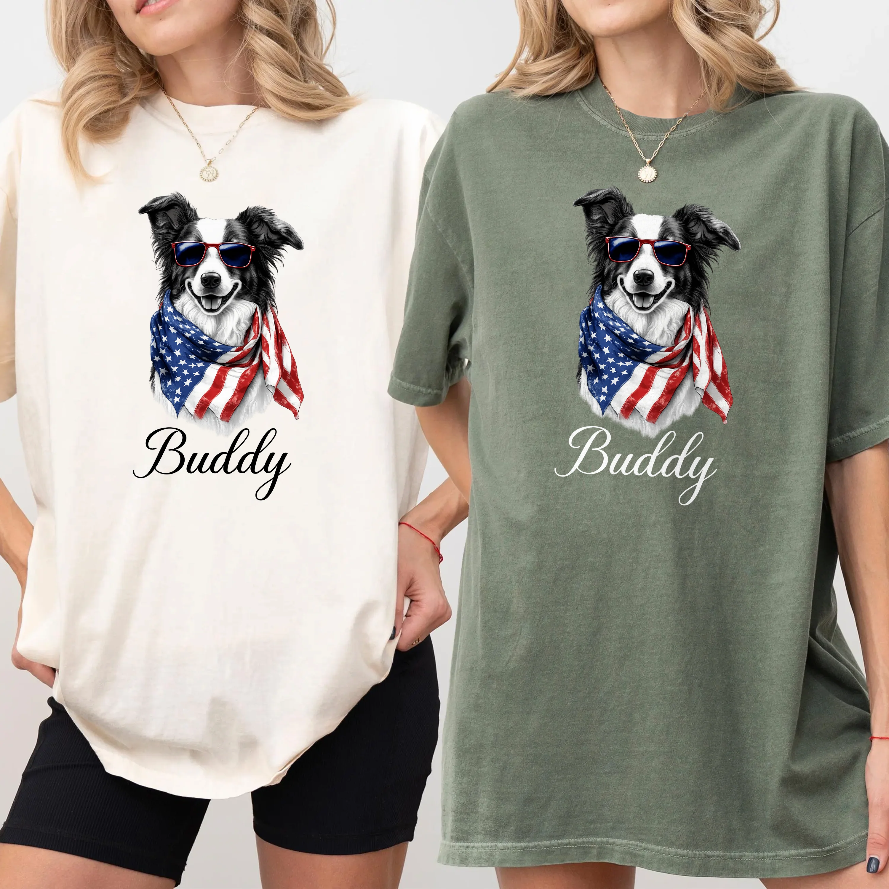 Custom Photo Patriotic American Dog Portrait Comfort Shirt LM32 897953 - Image 5